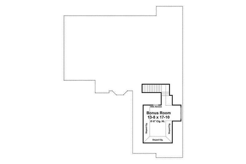 Home Plan - Floor Plan - Upper Floor for European House Plan #21-239 - 3 bed, 2 bath