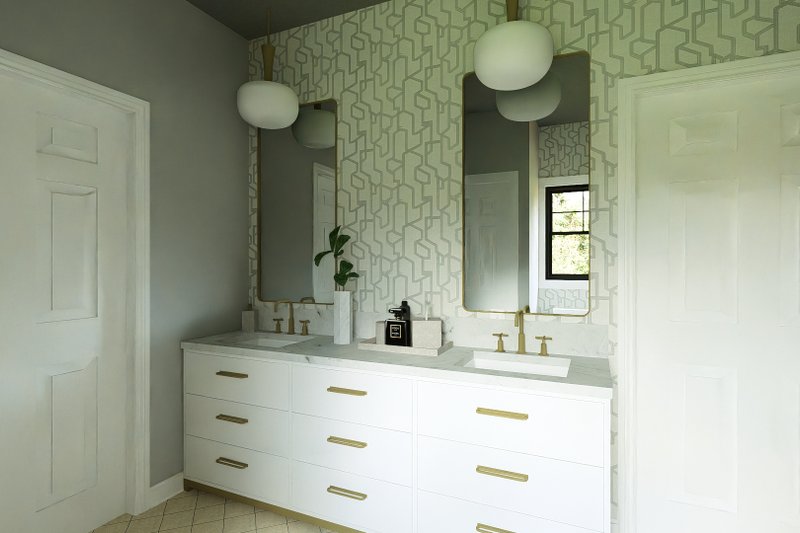 House Blueprint - Interior - Master Bathroom for Barndominium House Plan #1064-456 - 2 bed, 2 bath