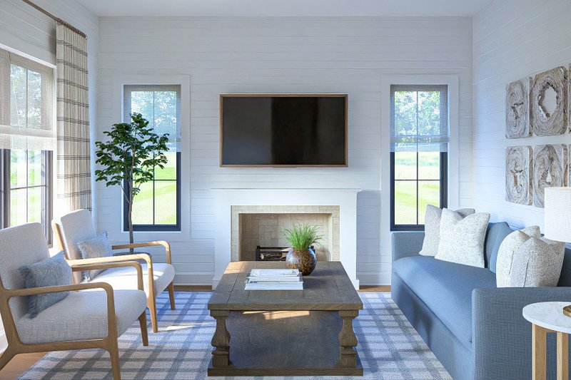 Dream House Plan - Interior - Family Room for Traditional House Plan #455-792 - 3 bed, 2.5 bath