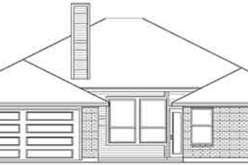 Home Plan - Exterior - Rear Elevation for Colonial House Plan #84-213 - 3 bed, 2 bath