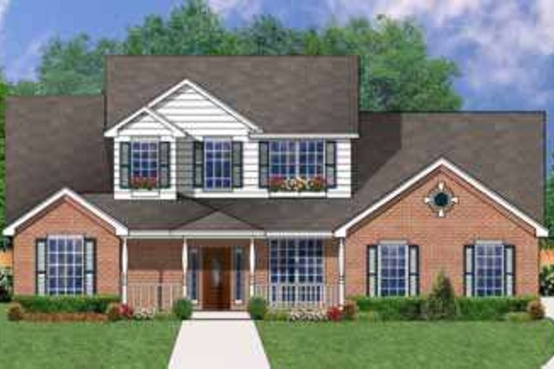 Traditional Style House Plan - 3 Beds 2.5 Baths 2385 Sq/Ft Plan #62-141