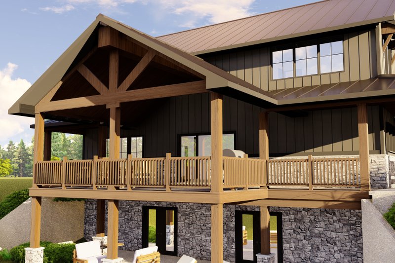 House Blueprint - Exterior - Other Elevation 2 for Barndominium House Plan #1064-197 - 3 bed, 3.5 bath