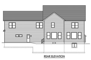 Exterior - Rear Elevation for Farmhouse House Plan #1010-248 - 5 bed, 3 bath