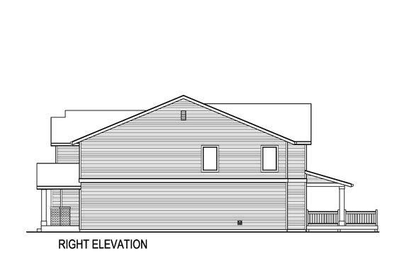 Exterior - Other Elevation 1 for Farmhouse House Plan #569-49 - 4 bed, 3 bath