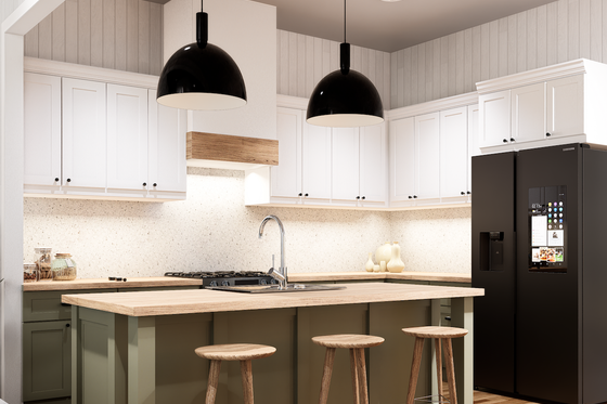 Interior - Kitchen for Barndominium House Plan #119-466 - 2 bed, 2 bath