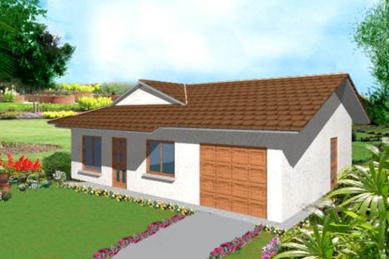 House Plan Design - Ranch Exterior - Front Elevation Plan #1-137