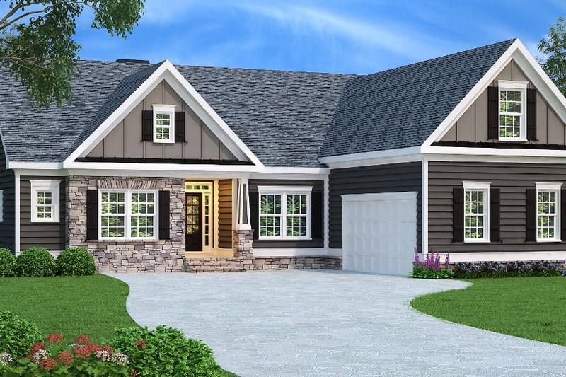 Dream House Plan - Traditional Exterior - Front Elevation Plan #419-145