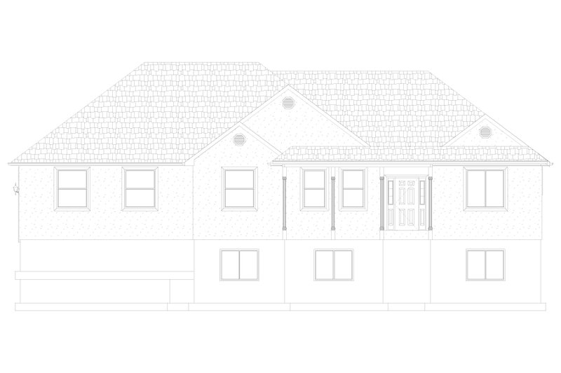 House Plan Design - Exterior - Front Elevation 4 for Ranch House Plan #1060-258 - 3 bed, 2 bath