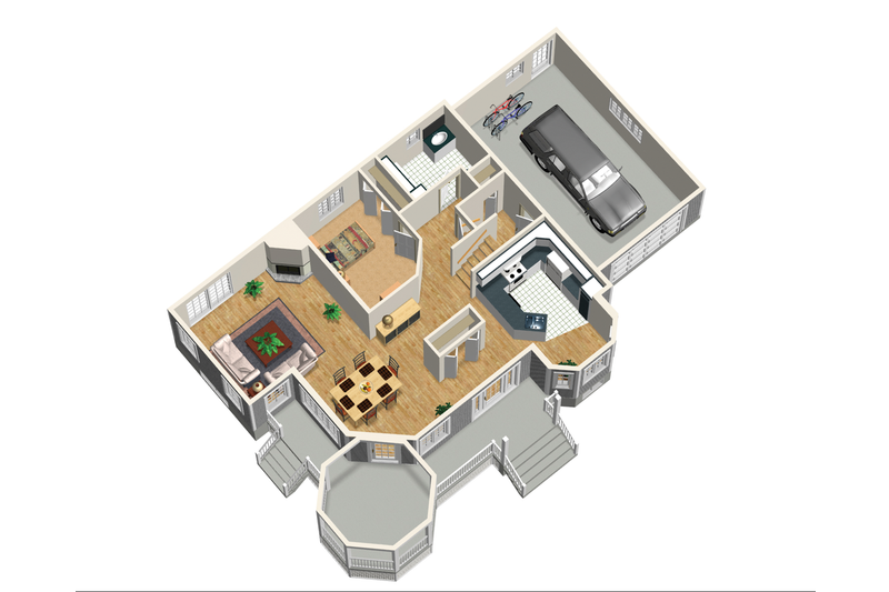Dream House Plan - Floor Plan - Main Floor 1 for Victorian House Plan #25-4742 - 3 bed, 2 bath