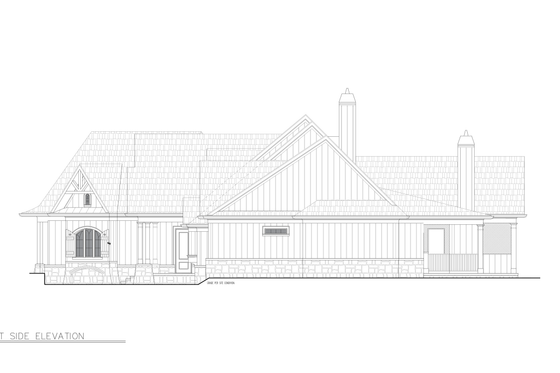 Exterior - Other Elevation 3 for Cottage House Plan #54-692 - 3 bed, 3.5 bath