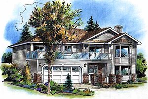 Traditional Exterior - Front Elevation Plan #18-1018