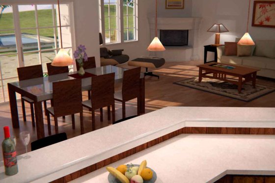 Interior - Kitchen for Country House Plan #427-10 - 3 bed, 2.5 bath