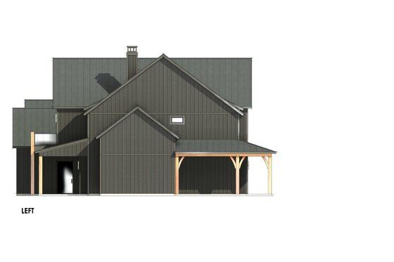 Exterior - Other Elevation for Farmhouse House Plan #1096-7 - 4 bed, 4.5 bath