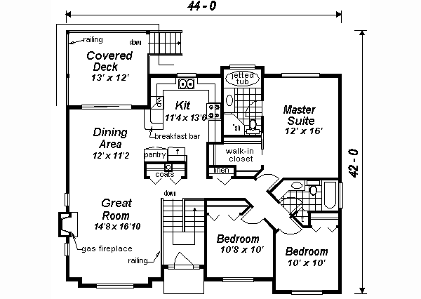 Traditional Floor Plan - Main Floor Plan #18-314