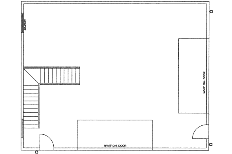 Home Plan - Floor Plan - Main Floor for Traditional House Plan #117-260, 0 bath