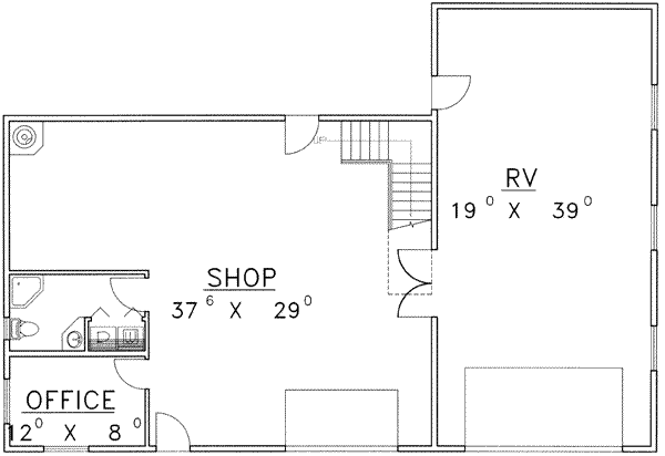 Architectural House Design - Traditional Floor Plan - Main Floor Plan #117-357