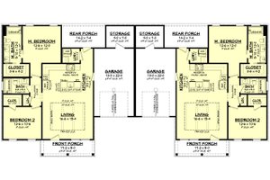 Floor Plan - Main Floor for Farmhouse House Plan #430-358 - 4 bed, 4 bath