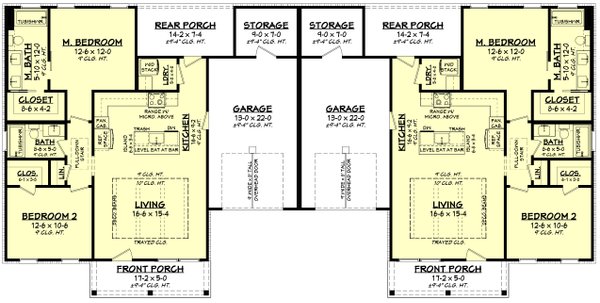 Farmhouse Floor Plan - Main Floor Plan #430-358