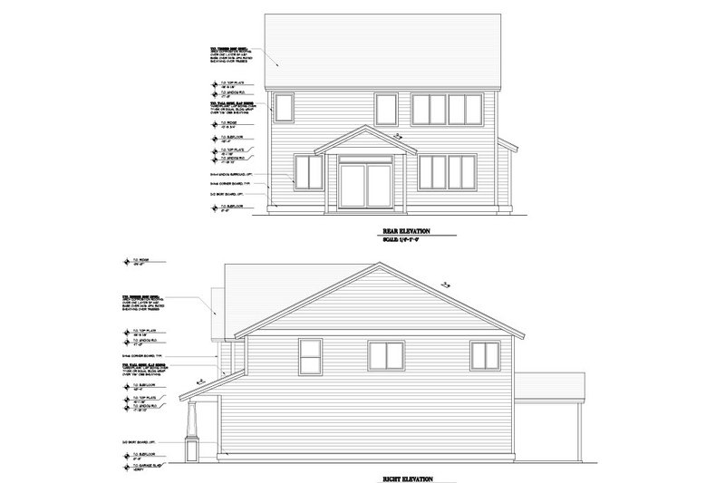 Home Plan - Exterior - Other Elevation 1 for Craftsman House Plan #53-770 - 4 bed, 2.5 bath