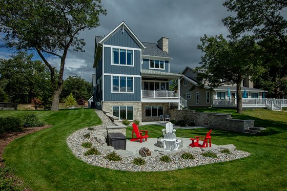 Exterior - Rear Elevation 5 for Cottage House Plan #928-400 - 4 bed, 4 bath