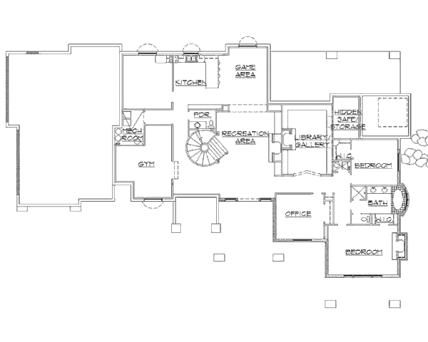 European Floor Plan - Lower Floor Plan #5-429