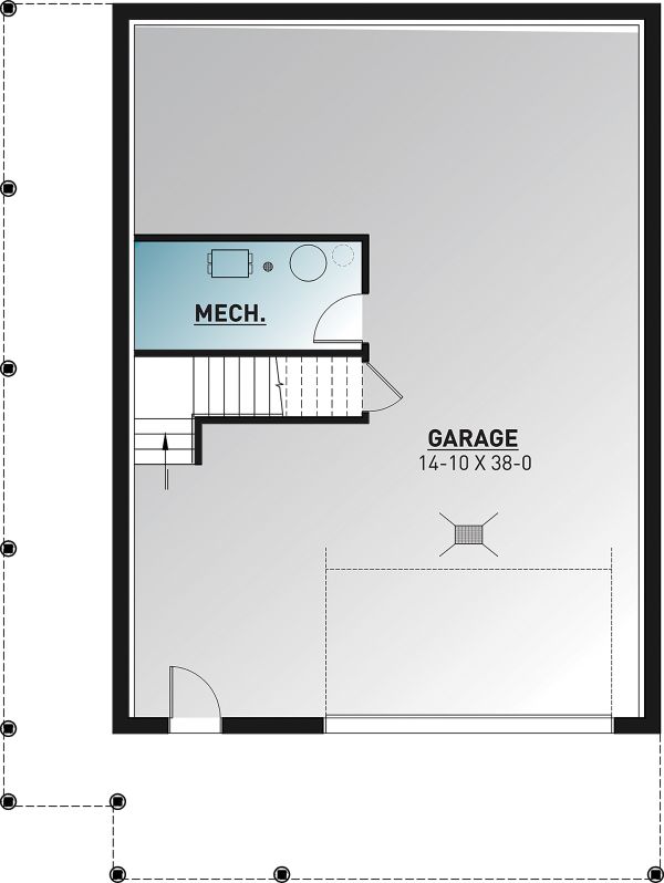 Cottage Floor Plan - Lower Floor Plan #23-2718