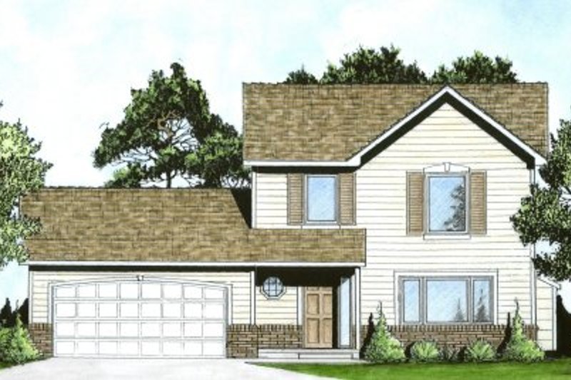Architectural House Design - Traditional Exterior - Front Elevation Plan #58-192
