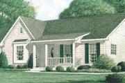 Country Style House Plan - 3 Beds 2 Baths 1234 Sq/Ft Plan #34-102 