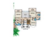 Mediterranean Style House Plan - 3 Beds 5 Baths 5566 Sq/Ft Plan #27-396 