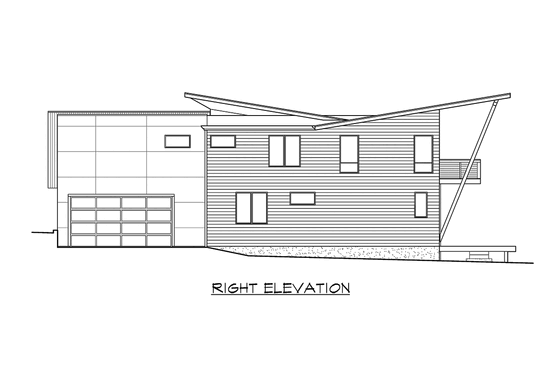 Exterior - Other Elevation 4 for Contemporary House Plan #132-228 - 5 bed, 3 bath