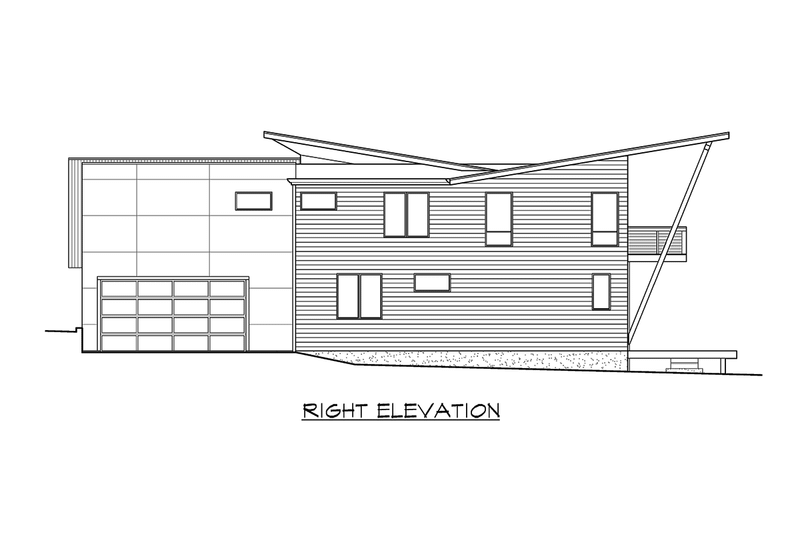 Architectural House Design - Exterior - Other Elevation 4 for Contemporary House Plan #132-228 - 5 bed, 3 bath