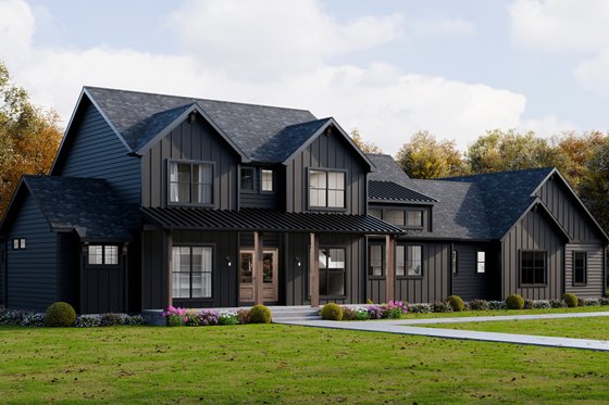 Exterior - Front Elevation 4 for Farmhouse House Plan #1089-64 - 4 bed, 4 bath