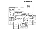 Traditional Style House Plan - 4 Beds 3.5 Baths 2682 Sq/Ft Plan #45-152 