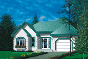 Traditional Style House Plan - 2 Beds 1 Baths 1108 Sq/Ft Plan #25-1156 