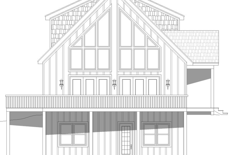 Architectural House Design - Exterior - Other Elevation for Southern House Plan #932-863 - 3 bed, 3.5 bath