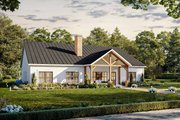 Farmhouse Style House Plan - 4 Beds 3.5 Baths 2866 Sq/Ft Plan #1117-27 Exterior 