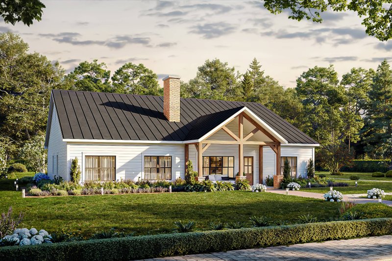 House Design - Exterior - Front Elevation 3 for Farmhouse House Plan #1117-27 - 4 bed, 3.5 bath