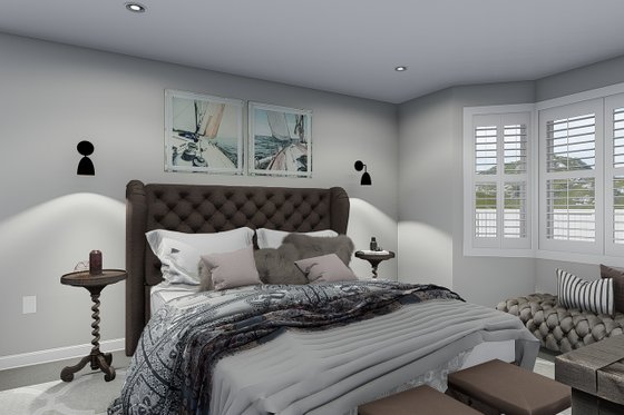 Interior - Master Bedroom for Traditional House Plan #1060-46 - 3 bed, 2.5 bath