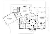 Adobe / Southwestern Style House Plan - 4 Beds 4 Baths 3858 Sq/Ft Plan #1-883 