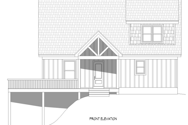 Architectural House Design - Exterior - Front Elevation 3 for Southern House Plan #932-846 - 3 bed, 2.5 bath
