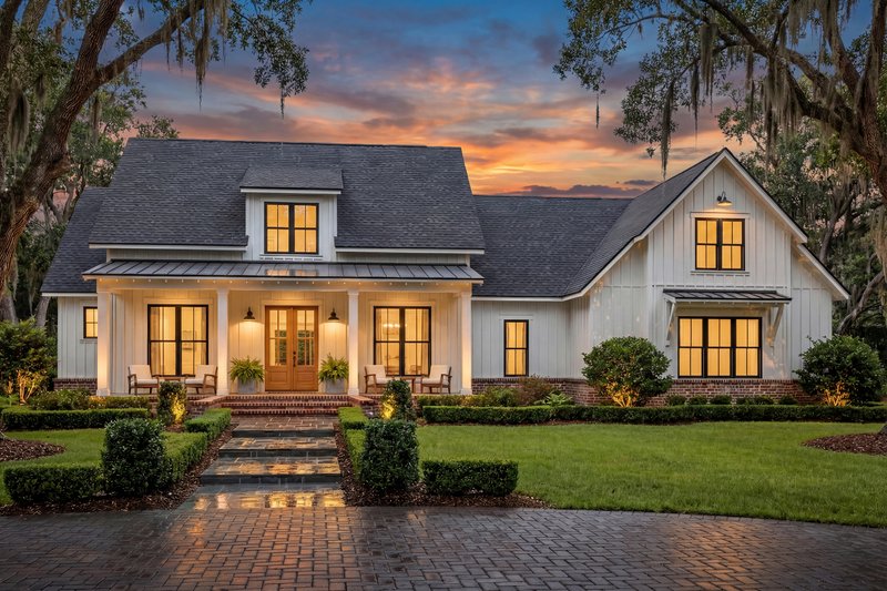 Dream House Plan - Exterior - Front Elevation 3 for Farmhouse House Plan #430-156 - 4 bed, 2.5 bath