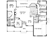Ranch Style House Plan - 3 Beds 2 Baths 2127 Sq/Ft Plan #417-188 