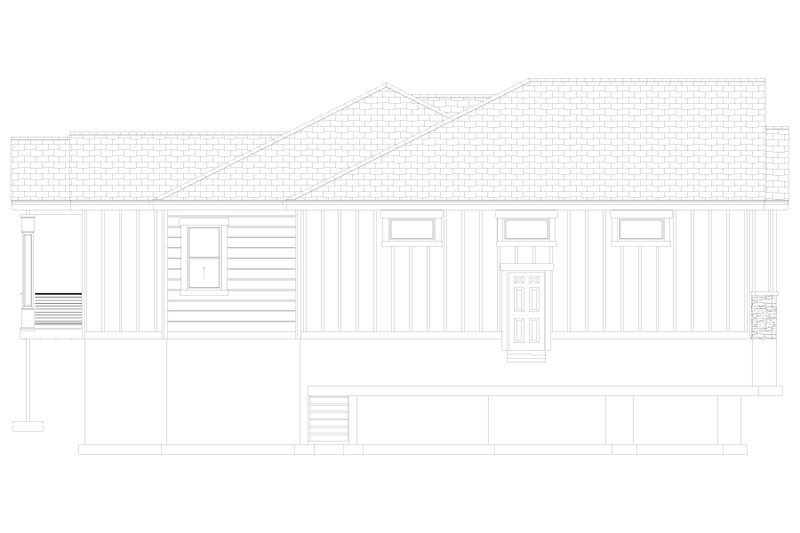 House Plan Design - Exterior - Other Elevation for Ranch House Plan #1060-99 - 3 bed, 2.5 bath