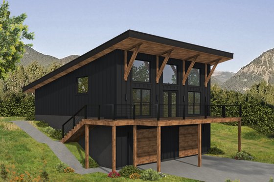 Contemporary House Plan with Basement