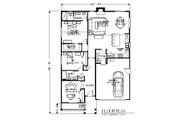 Bungalow Style House Plan - 3 Beds 2 Baths 1603 Sq/Ft Plan #53-444 
