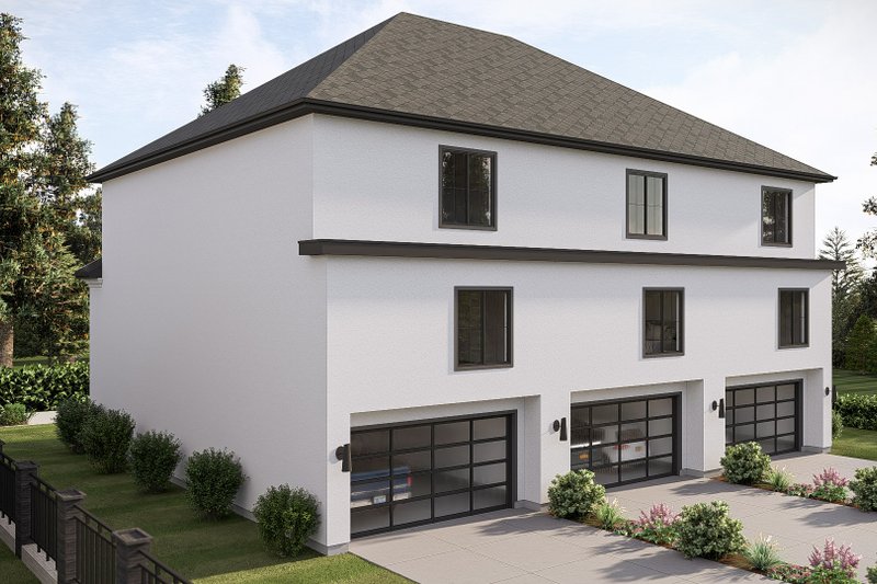 Home Plan - Exterior - Rear Elevation for Cottage House Plan #455-722 - 4 bed, 4.5 bath
