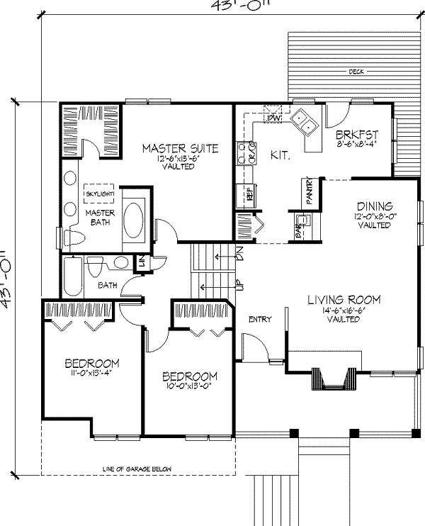 Traditional Floor Plan - Main Floor Plan #320-296