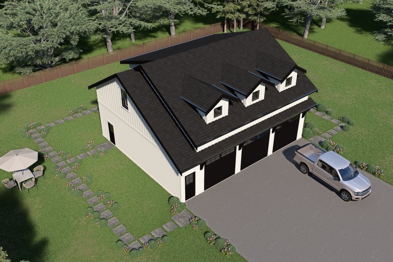 House Blueprint - Exterior - Other Elevation for Barndominium House Plan #1070-272, 1 bath