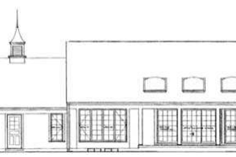 Home Plan - Exterior - Rear Elevation for Traditional House Plan #72-109 - 3 bed, 2 bath