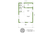 Farmhouse Style House Plan - 0 Beds 1 Baths 400 Sq/Ft Plan #1106-37 Floor 